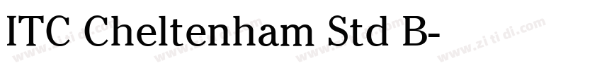 ITC Cheltenham Std B字体转换